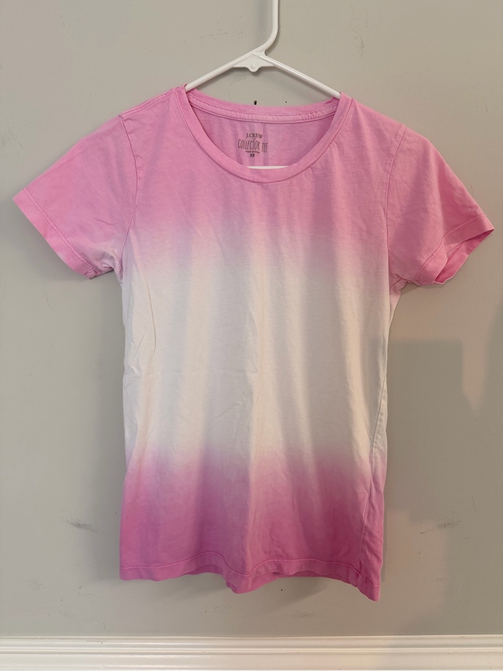 J. Crew Pink Ombre Crewneck Tee